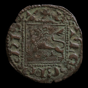 Kingdom of Castile and Leon, King Alfonso XI, Billon 1 Denier - 1331 to 1332 CE - Spanish States