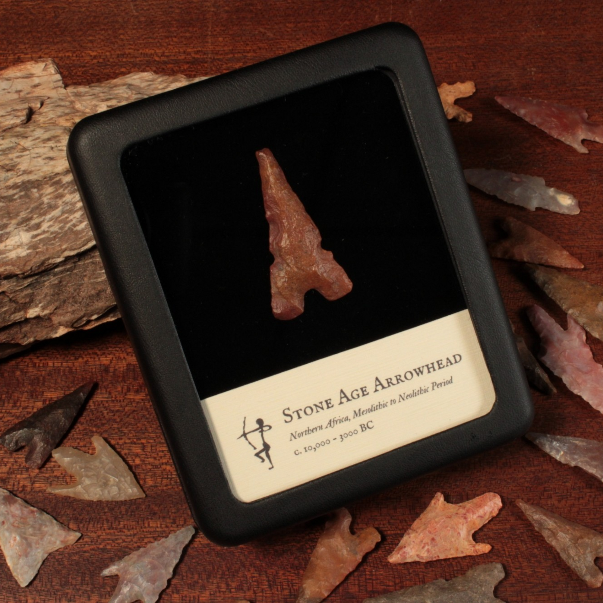 North African Stone Age Arrowhead, 1.6 inches - c. 10,000 to 3000 BCE - North Africa - 1/17/23 Auction