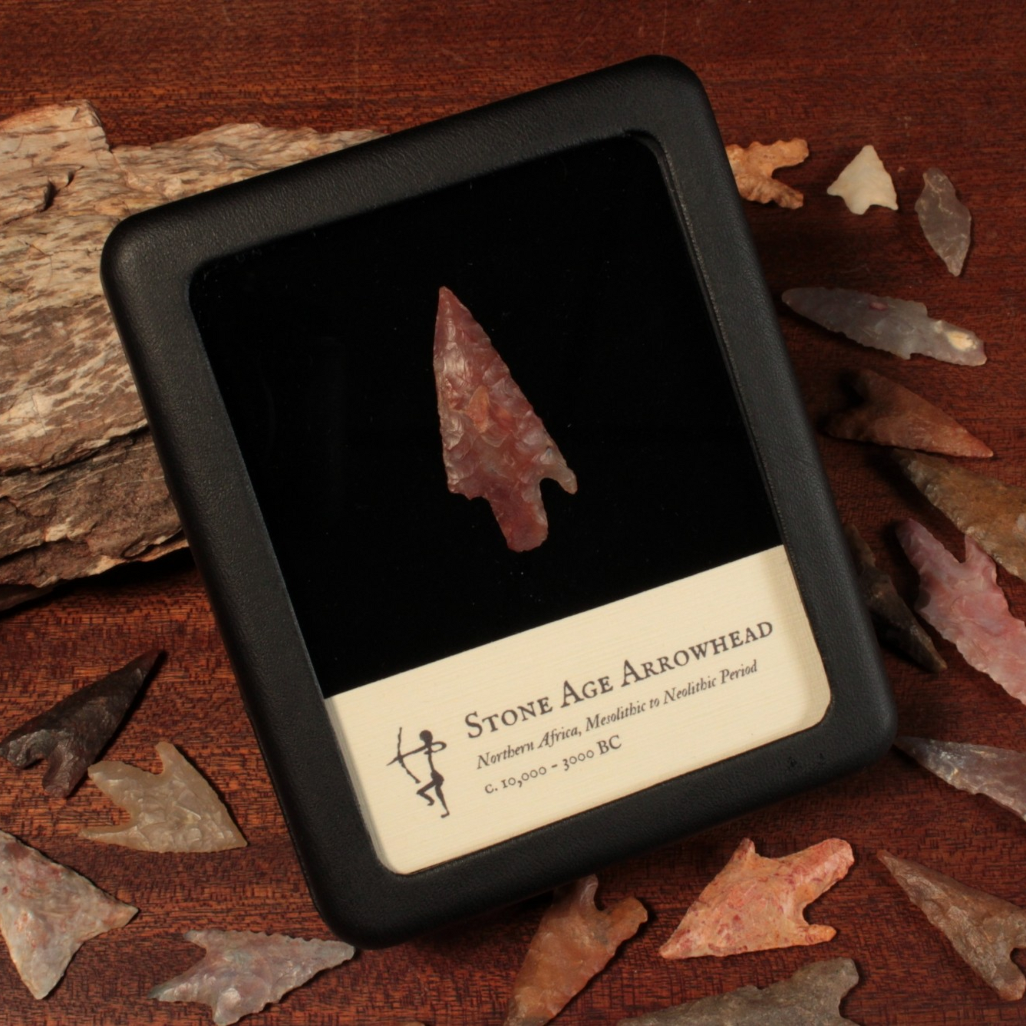 North African Stone Age Arrowhead, 1.6 inches - c. 10,000 to 3000 BCE - North Africa - 1/17/23 Auction