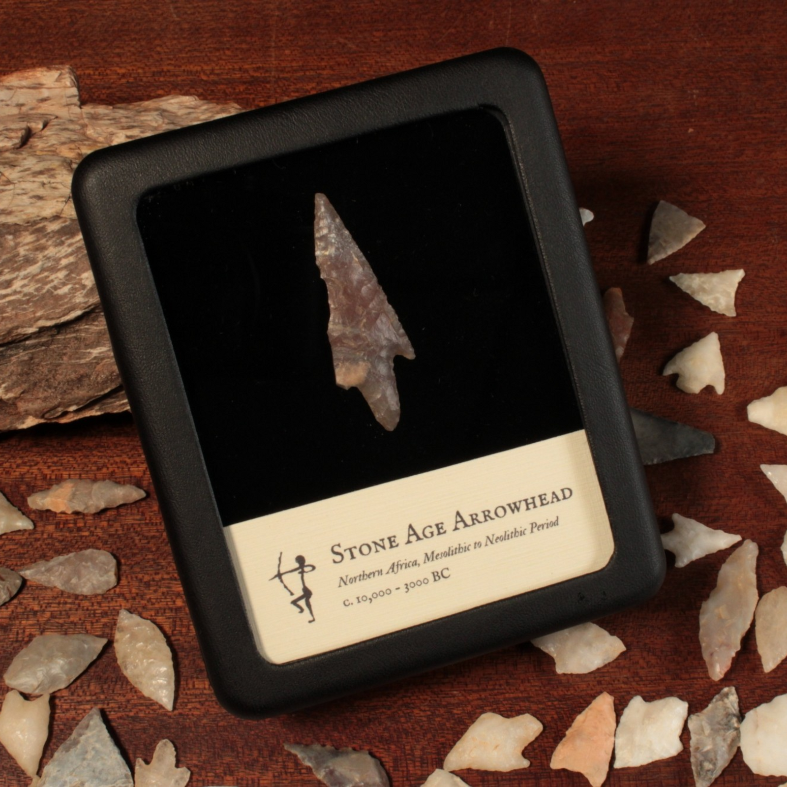 North African Stone Age Arrowhead, 1.8 inches - c. 10,000 to 3000 BCE - North Africa - 1/17/23 Auction