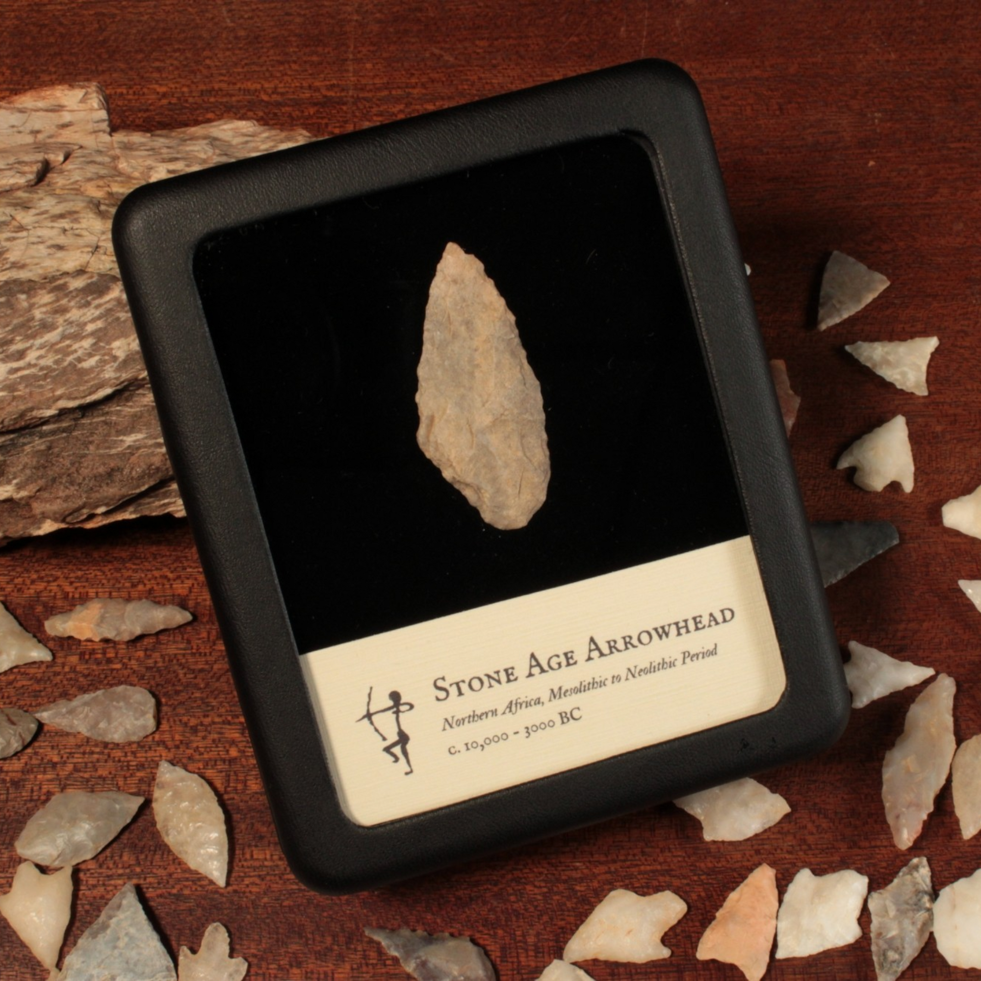 North African Stone Age Arrowhead, 1.8 inches - c. 10,000 to 3000 BCE - North Africa - 1/17/23 Auction