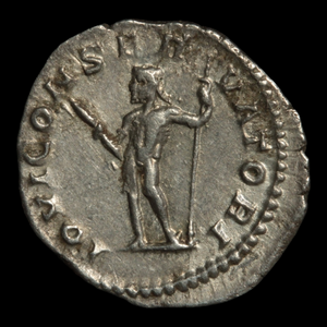 Rome, Silver Denarius, Emperor Macrinus // Jupiter - 217 to 218 CE - Roman Empire
