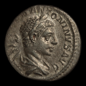 Rome, Silver Denarius, Emperor Elagabalus // Goddess of Safety - 218 to 222 CE - Roman Empire