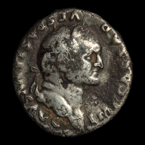 Rome, Silver Denarius, Emperor Vespasian // Goddess of Peace - 75 to 76 CE - Roman Empire