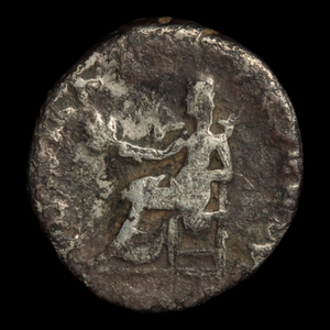 Rome, Silver Denarius, Emperor Vespasian // Goddess of Peace - 75 to 76 CE - Roman Empire