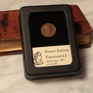 Rome, Emperor Theodosius I, AE3, 18mm, Antioch Mint, Constantinopolis Reverse - 378 – 383 CE - Roman Empire