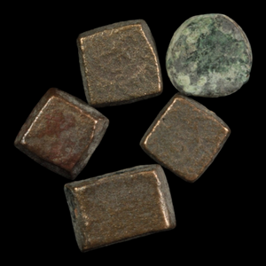 Lot of 5 Small Scale Weights (7.6g total), Romano–Byzantine or Islamic - c. 200 to 1000 CE - Ancient Middle East
