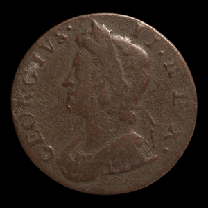 Britain, King George II, Halfpenny - 1735 - British Empire