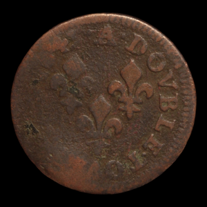 France, King Louis XIII, Double Tournois - 1643 - France