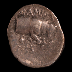 Ionia, City-State of Samos, Silver Tetrobol (Lion & Bull) - c. 200 BCE - Greek World