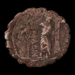 Roman Republic, Denarius Serratus, Head of Hispania & Togate Figure - 81 BCE - Roman Republic