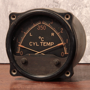 WWII Aircraft Instrument, Engine Cylinder Head Temperature Indicator Type B–11 - 1940s - World War II