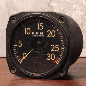 WWII Era Aircraft Instrument, Tachometer (Engine RPM), General Electric DO–35 - 1940s - World War II