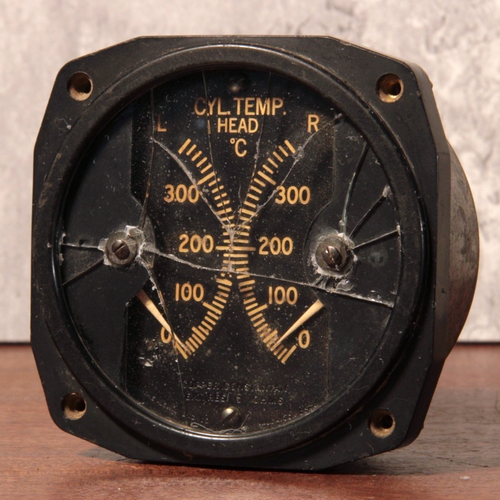 WWII Aircraft Instrument, Engine Cylinder Head Temperature Indicator Type B–11 - 1940s - World War II