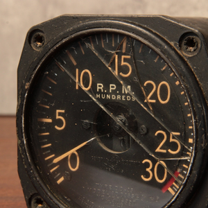 WWII Era Aircraft Instrument, Tachometer (Engine RPM), General Electric DO–35 - 1940s - World War II