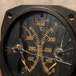 WWII Aircraft Instrument, Engine Cylinder Head Temperature Indicator Type B–11 - 1940s - World War II