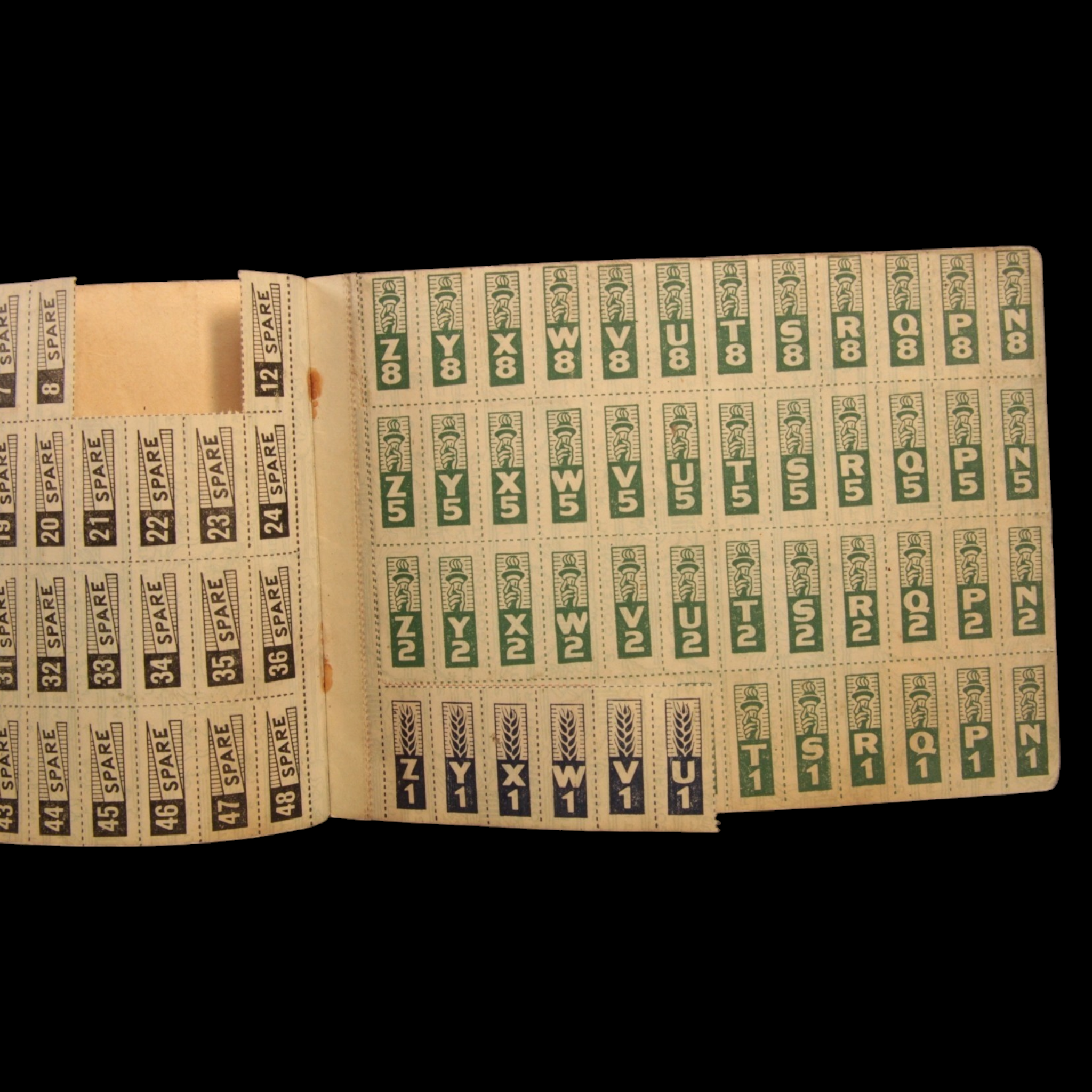 Us Ration Books WWII US War Ration Books Three and Four - 1940s - World War II ...