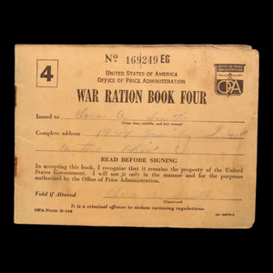 WWII US War Ration Books Three and Four - 1940s - World War II