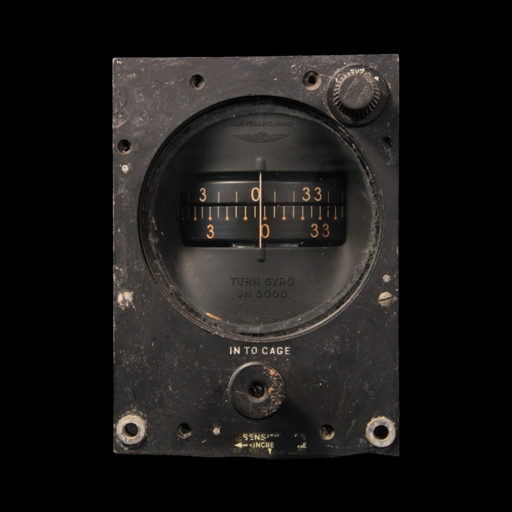 WWII Aircraft Instrument, Autopilot Type A3–A Directional Gyro - 1940s - World War II