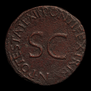 Rome, Emperor Tiberius, Bronze As (Minted under Augustus, first emperor of Rome) - 10 to 11 CE - Roman Empire