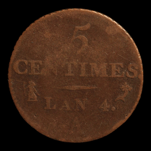 French First Republic, 5 Centimes - 1795 - France