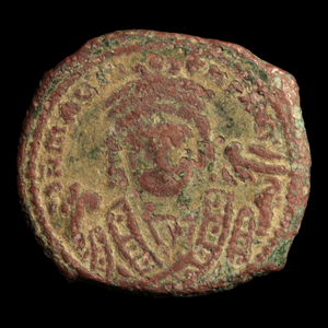 Byzantine Empire, Emperor Maurice Tiberius, Bronze Follis - 582 to 602 CE - Byzantine Empire