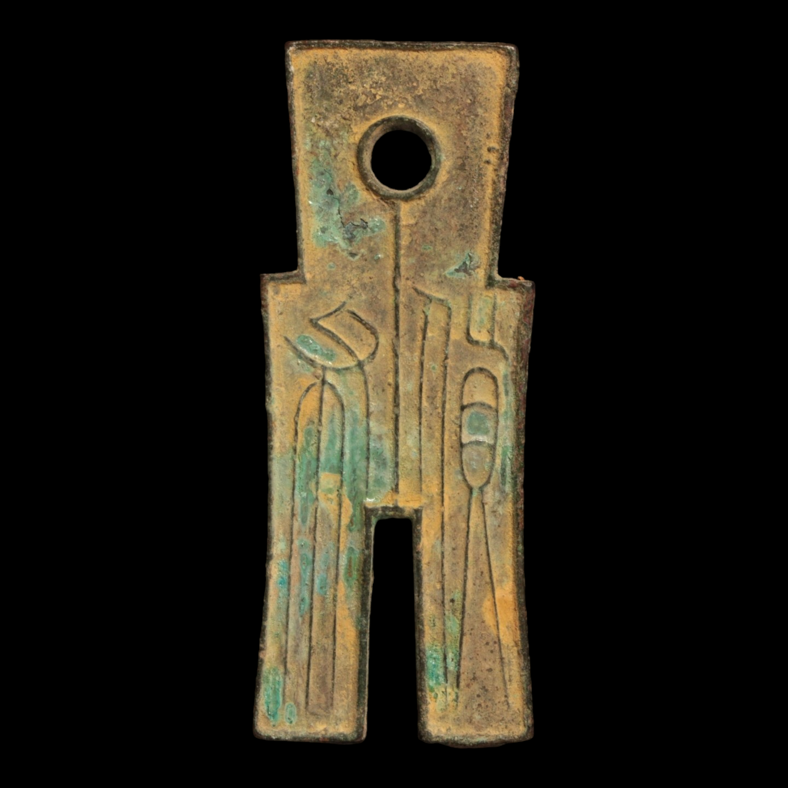 China, Xin Dynasty, Emperor Wang Mang, Spade Money - 14 CE - Imperial China