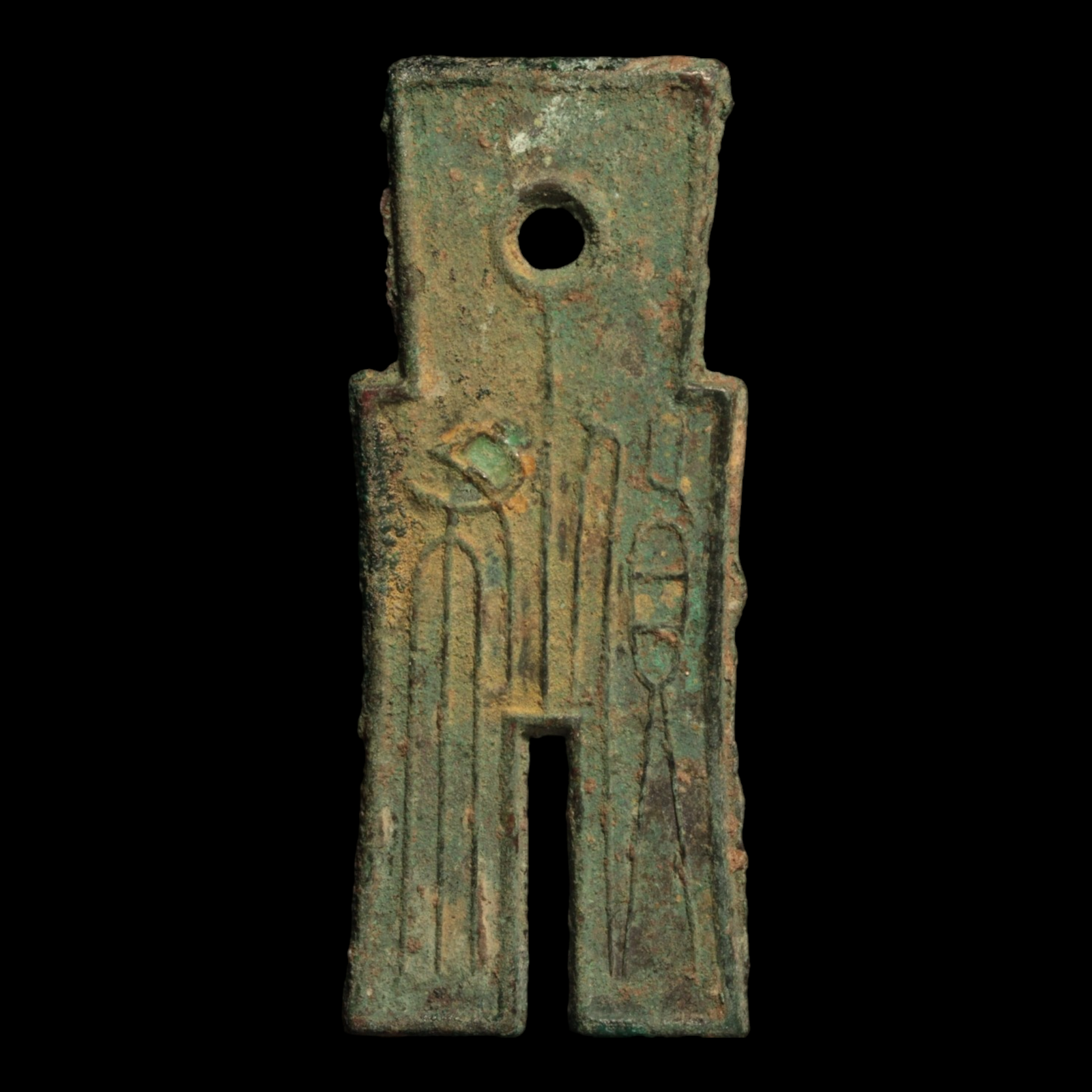 China, Xin Dynasty, Emperor Wang Mang, Spade Money - 14 CE - Imperial China