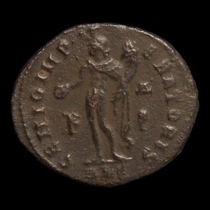 Rome, Emperor Maximinus Daia, Bronze AE2, Genius Reverse - 308 to 310 CE - Roman Empire