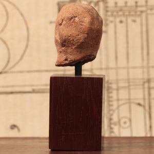 Roman Terracotta Pottery Fragment, Male Head With Stand (1.1 inches) - c. 100 to 300 CE - Roman Empire