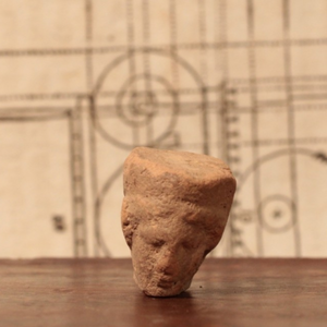 Roman Terracotta Pottery Piece, Female Head (0.8 inches) - c. 100 to 300 CE - Roman Empire