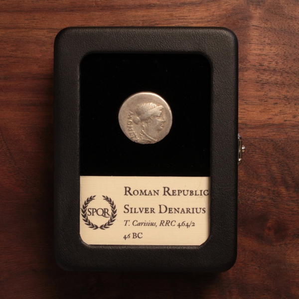 Rome, T. Carisius Denarius, Coin Minting Tools on Reverse (Rare Type ...
