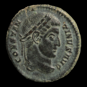 Rome, Emperor Constantine the Great, Bronze, Votive Wreath Reverse - 320 to 321 CE - Roman Empire