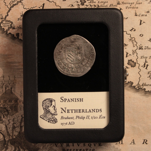 Duchy of Brabant, Philip II Silver 1⁄20 Ecu - 1576 CE - Spanish Netherlands
