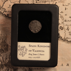Kingdom of Valencia, King James I, Dinero - 1213 to 1276 CE - Spanish States