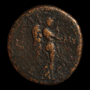 Roman Ionia, Emperor Nero & His Mother, Small Provincial Bronze - c. 54 to 59 CE - Roman Provinces