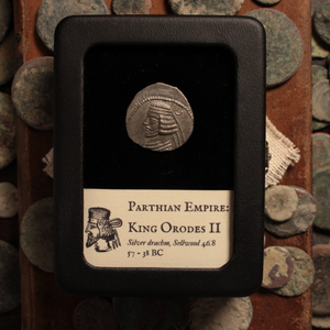 Parthian Empire, King Orodes II, Silver Drachm - 57 to 38 BCE - Ancient Persia