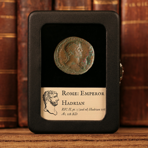 Rome, Emperor Hadrian, AE As, Eagle & Military Standards  - 118 CE - Roman Empire