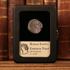 Egypt, Emperor Nero, BI Tetradrachm, Serapis (Sun God) - 63 to 65 CE - Roman Provinces