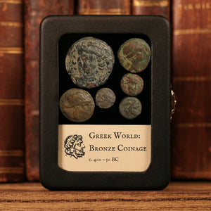 Lot of 6 Miscellaneous Greek Bronze Issues - c. 400 to 50 BCE - Greek World