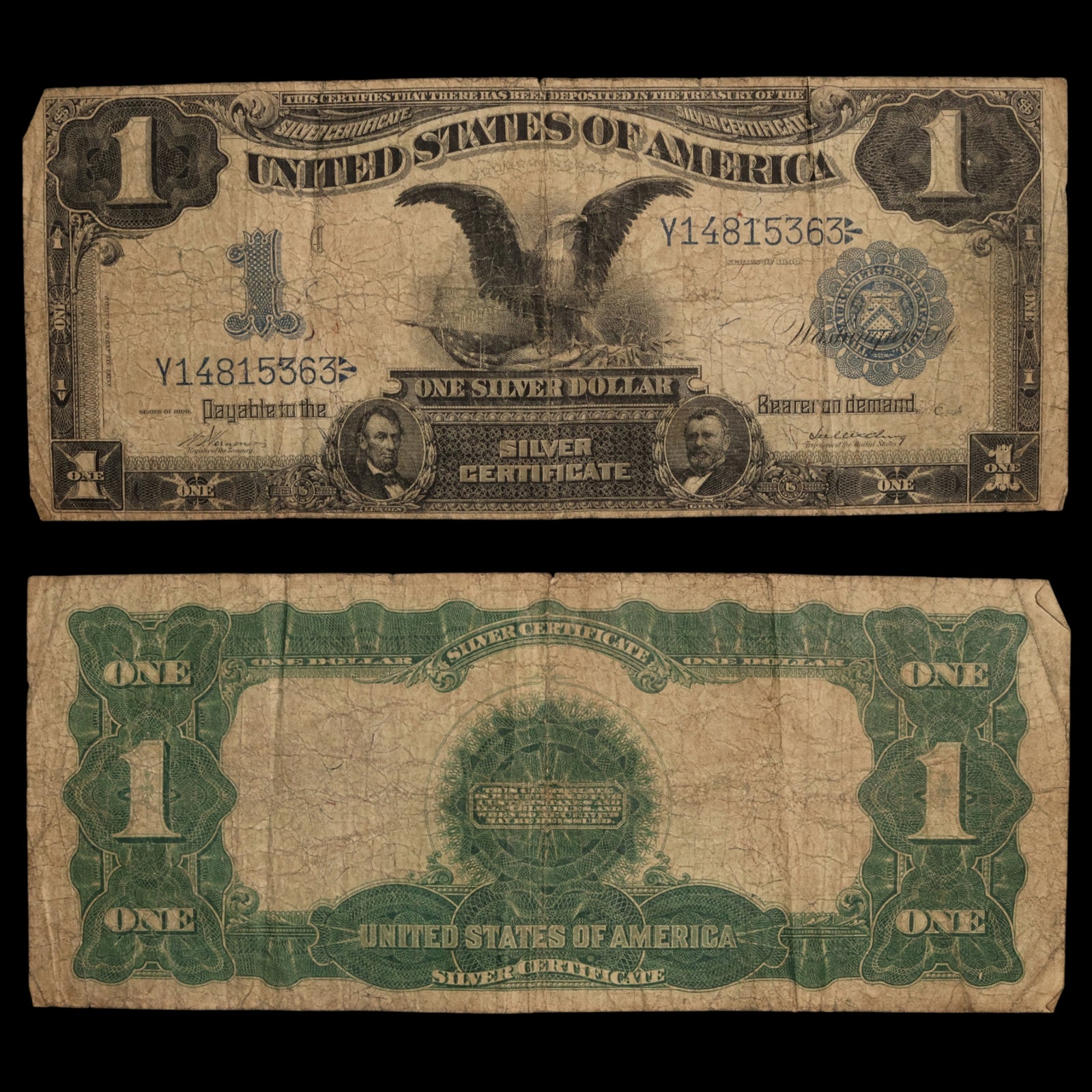 United States, One Dollar Silver Certificate, Lincoln & Grant - 1899 - United States of America