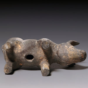 Han Dynasty, Mingqi Pottery Figurine of a Pig