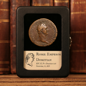 Rome, Emperor Domitian, Large AE Sestertius, Zeus & Victory - 87 CE - Roman Empire