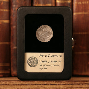 City of Chur, Emperor Charles VI, AR 3 Kreuzer - 1732 CE - Switzerland