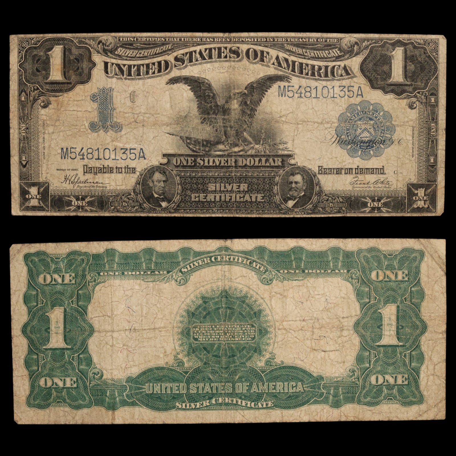 United States, One Dollar Silver Certificate, Lincoln & Grant - 1899 - United States of America
