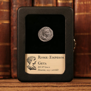 Rome, Emperor Geta, AR Denarius, Providentia (Deity of Prediction) - 203 to 208 CE - Roman Empire