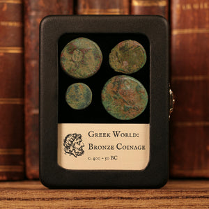 Lot of 4 Miscellaneous Greek Bronze Issues - c. 400 to 50 BCE - Greek World
