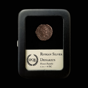 Denarius, Roman Republic, Roma & Cornucopia - 127 BCE - Roman Republic - Auction 9/6/23