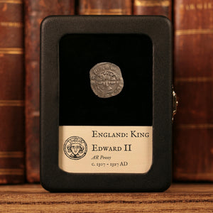 England, King Edward II, AR 1 Penny - c. 1307 to 1327 CE - England (United Kingdom)