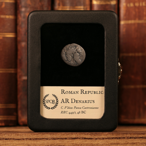 Roman Republic, C. Vibius Pansa Caetronianus, AR Denarius, Jupiter (God of Sky & Thunder) - 48 BCE - Roman Republic